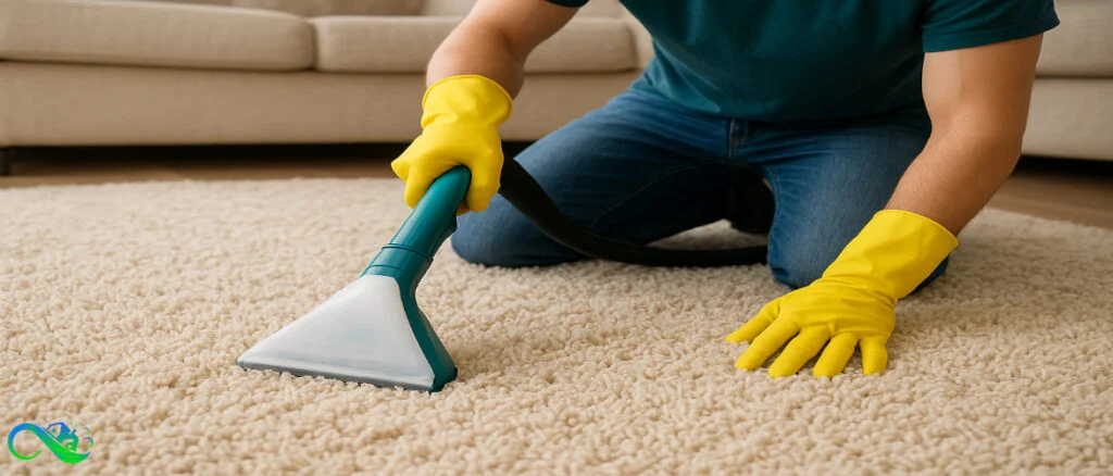 man-who-is-high-pile-carpet-cleaning