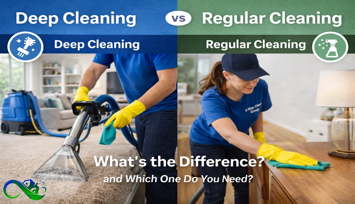 deep cleaning vs regular cleaning banner article
